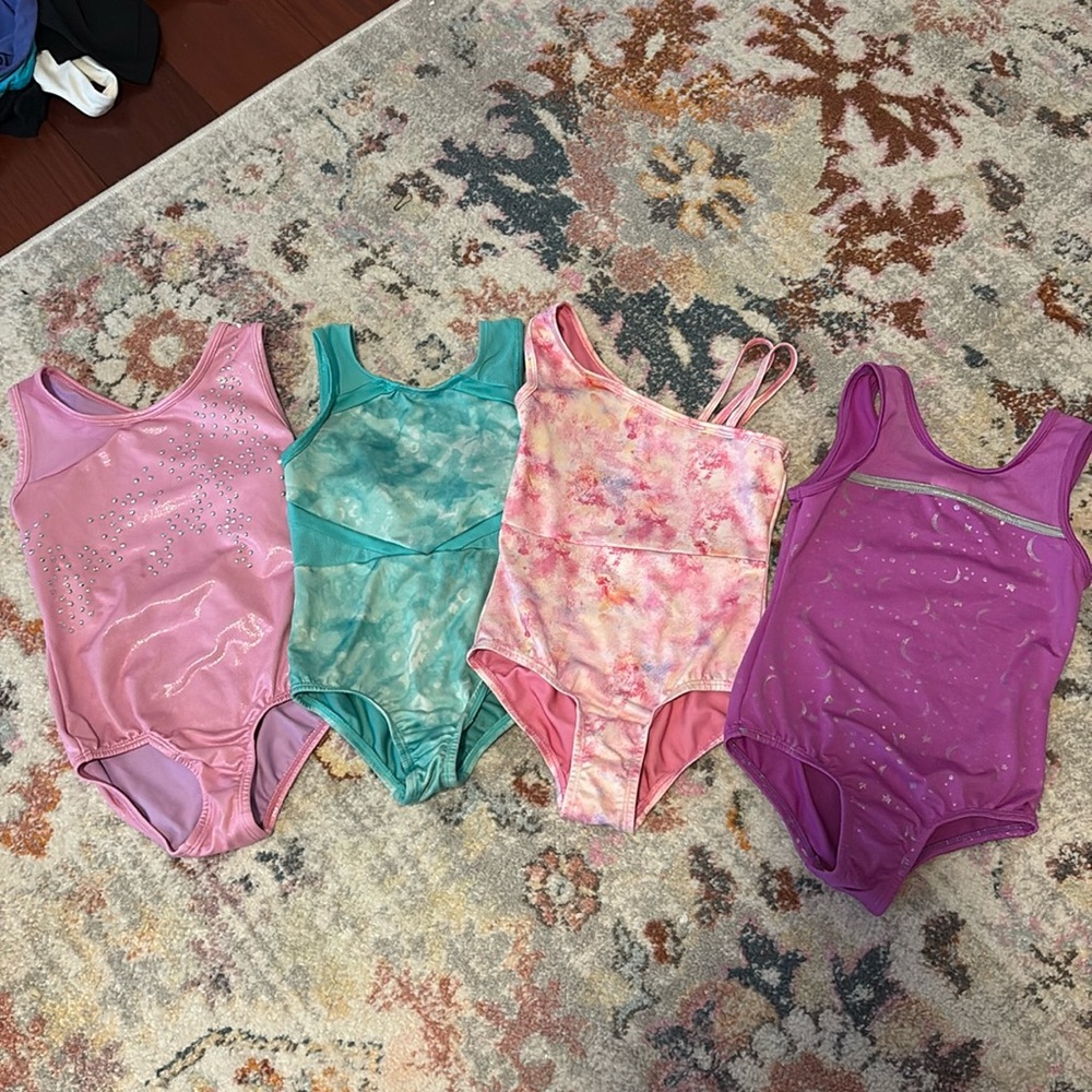 Cat & Jack Colorful Kids Gymnastics Leotards